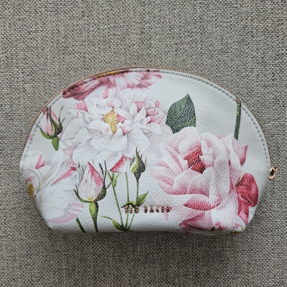 Ted Baker Floral Pink and White Women's Makeup Bag